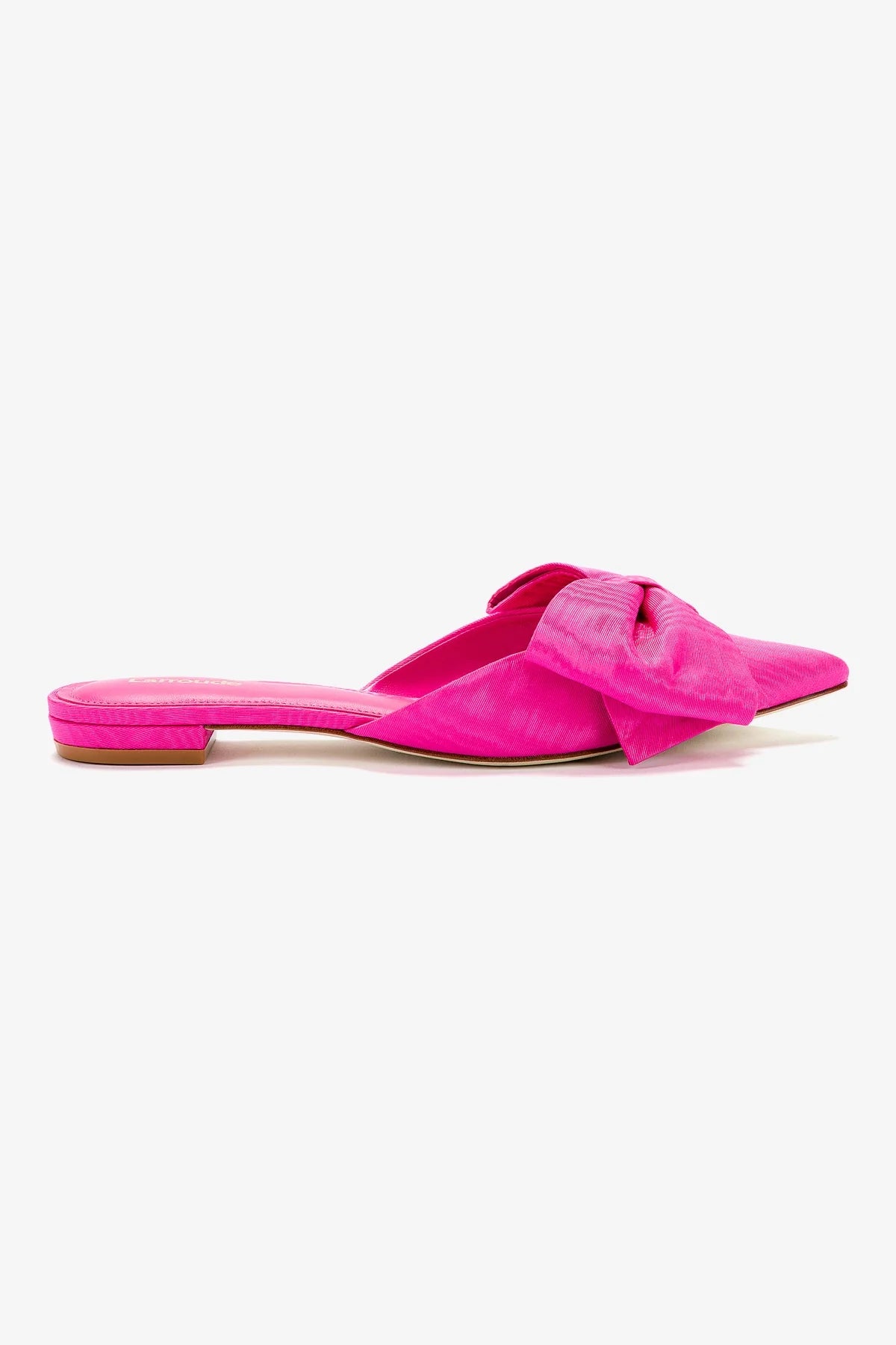 Romantic Temperament Elle Flat Mule In Magenta Fabric