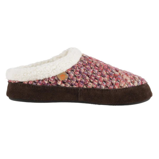 Youthful Vitality Women's Jam Mule Indoor/Outdoor Slipper with Cloud Cushion® Comfort in Raspberry