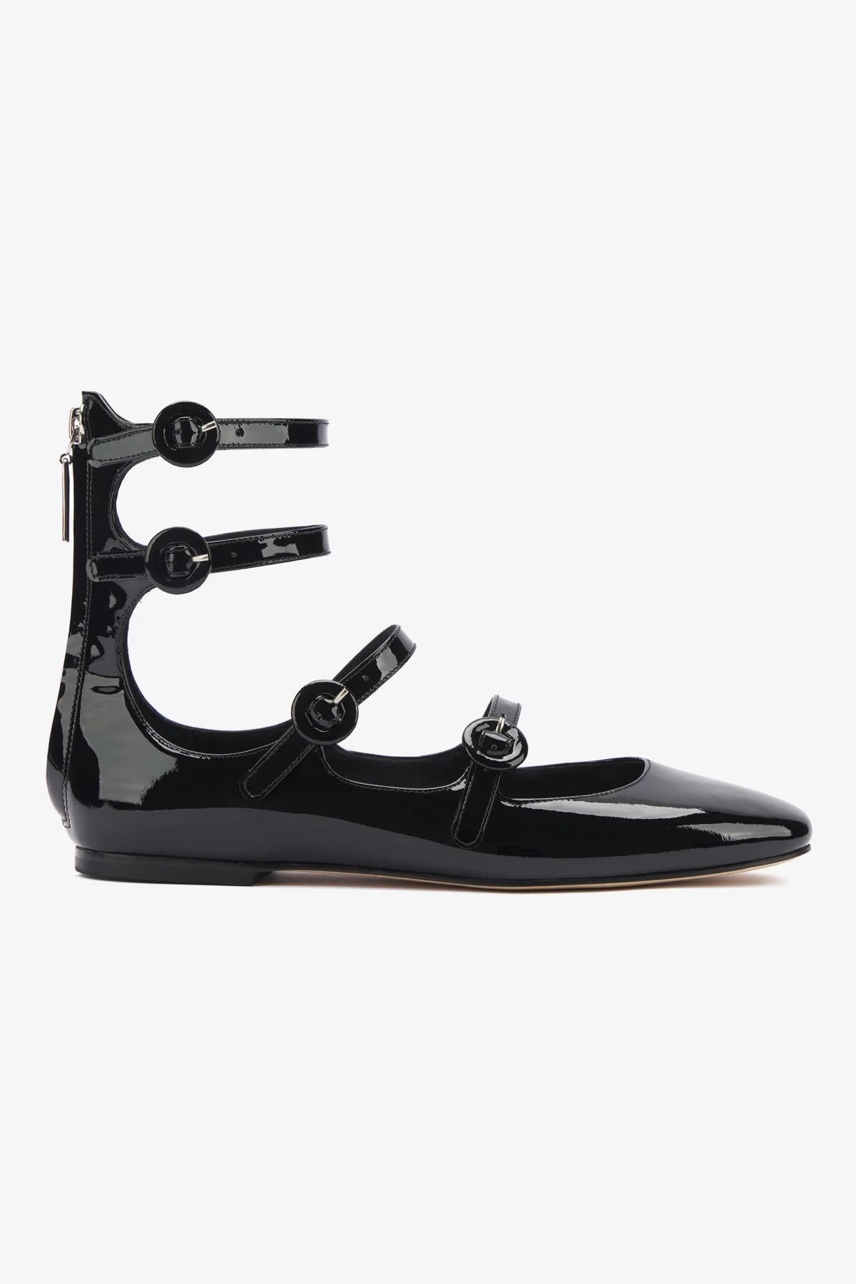 Breathable Design Alexa Flat In Black Patent