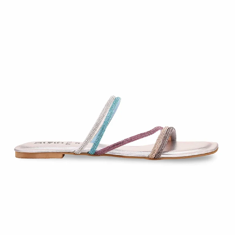 Dressing Tips Silver Fancy Slipper FN7823