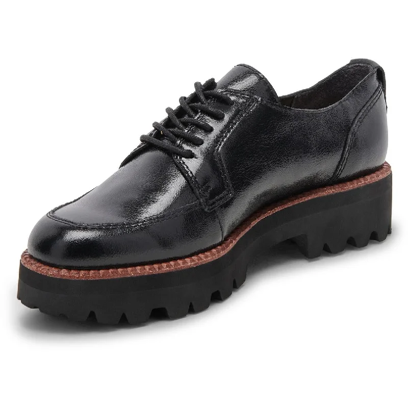 Sports And Leisure Dolce Vita Womens Morna Patent Leather Lugg Sole Oxfords