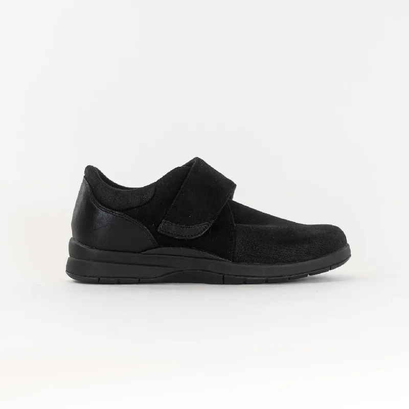 Noble And Elegant Drew Moonwalk (Women's) - Black Stretch Leather