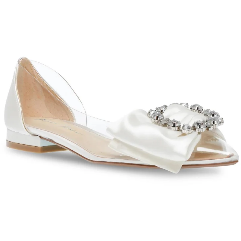 Cool Style Betsey Johnson Womens Nelie Satin Embellished D'Orsay