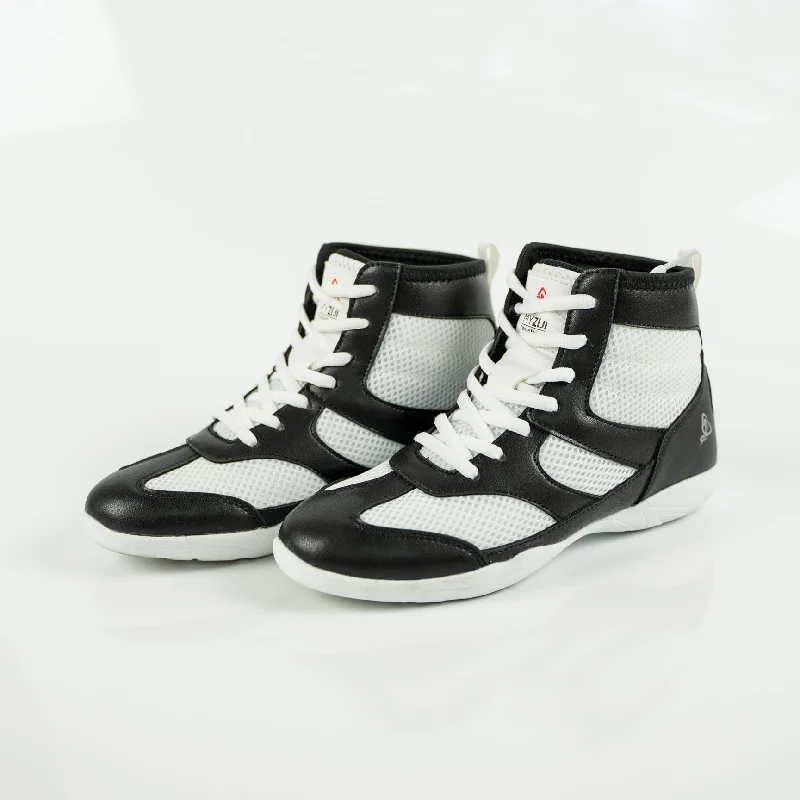 Comfortable Series Vigor Hightop Dance Sneakers - Black & White