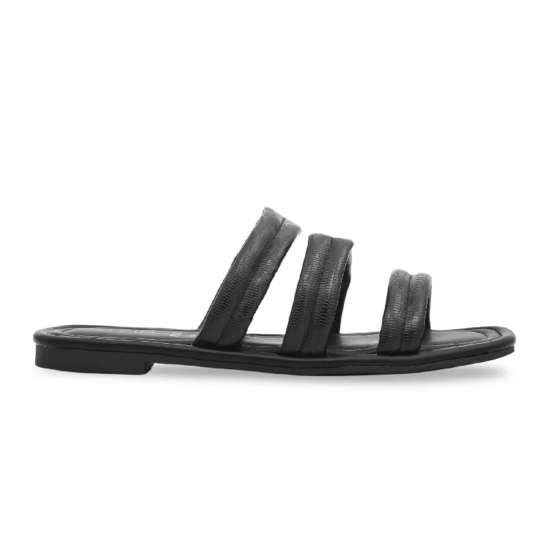Fashion Innovation Black Formal Slipper FR8079