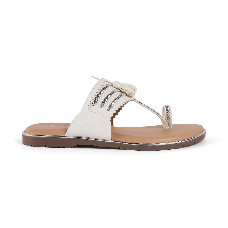 Classic Items Tresmode Mekol White Women's Dress Flats