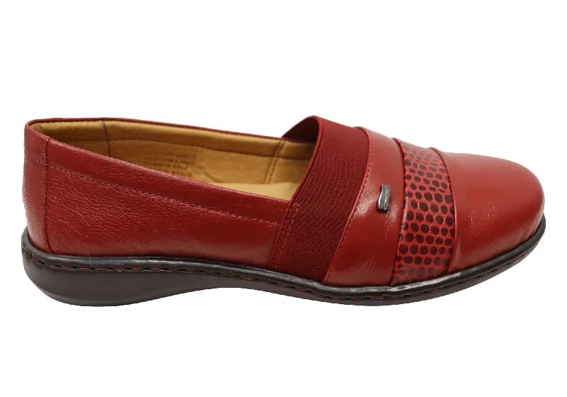 Elegant Design Opananken Village Womens Comfortable Brazilian Leather Flats Shoes