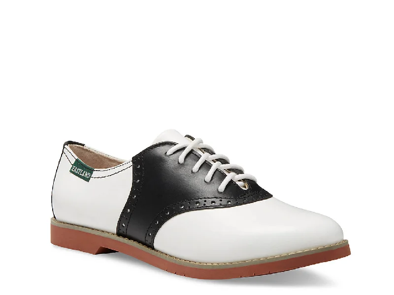 High Street Fashion Eastland Women's Sadie Saddle Oxford Shoe - Black/White 3331-13M