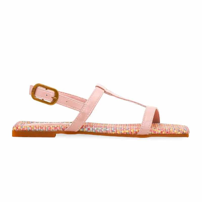 Floral Prints Pink Formal Sandal FR5262