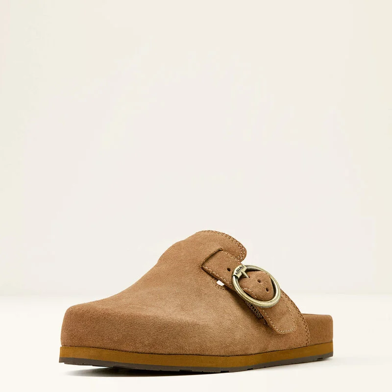 Leisure Sports Women's Country Mule - Caramel Suede