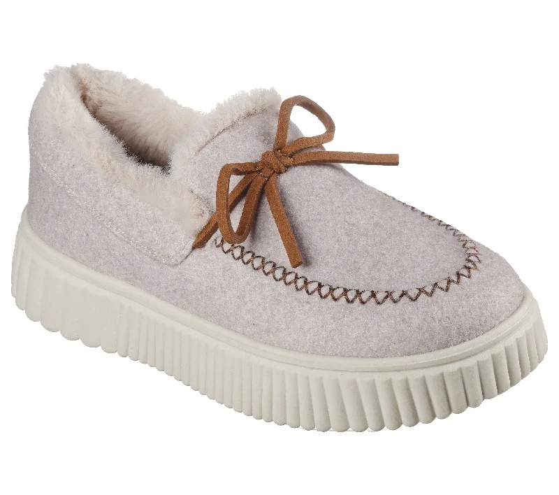 Embroidery Design Skechers Women's Cozy Ojai Fur Slipper - Natural 169028