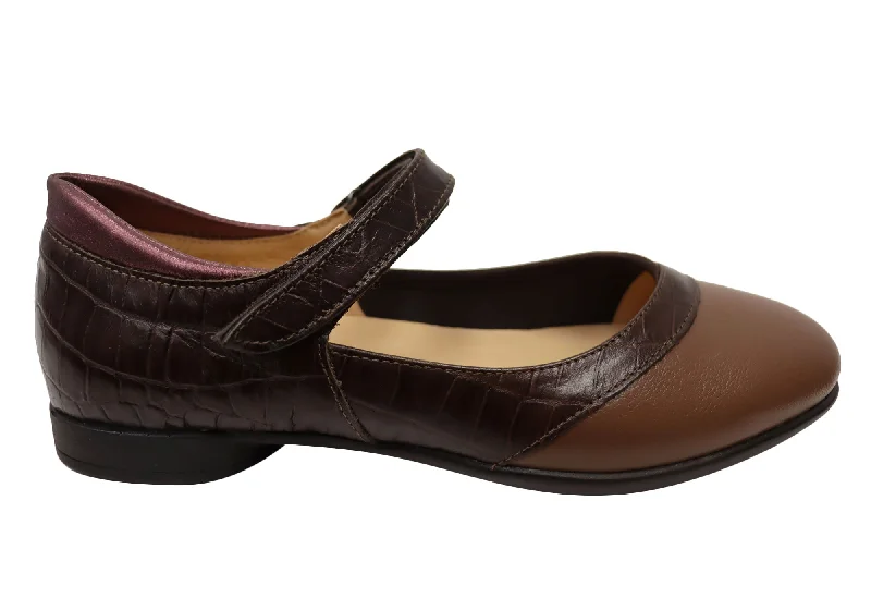 Luxury Customization Opananken Mindy Womens Comfortable Brazilian Leather Mary Jane Shoes