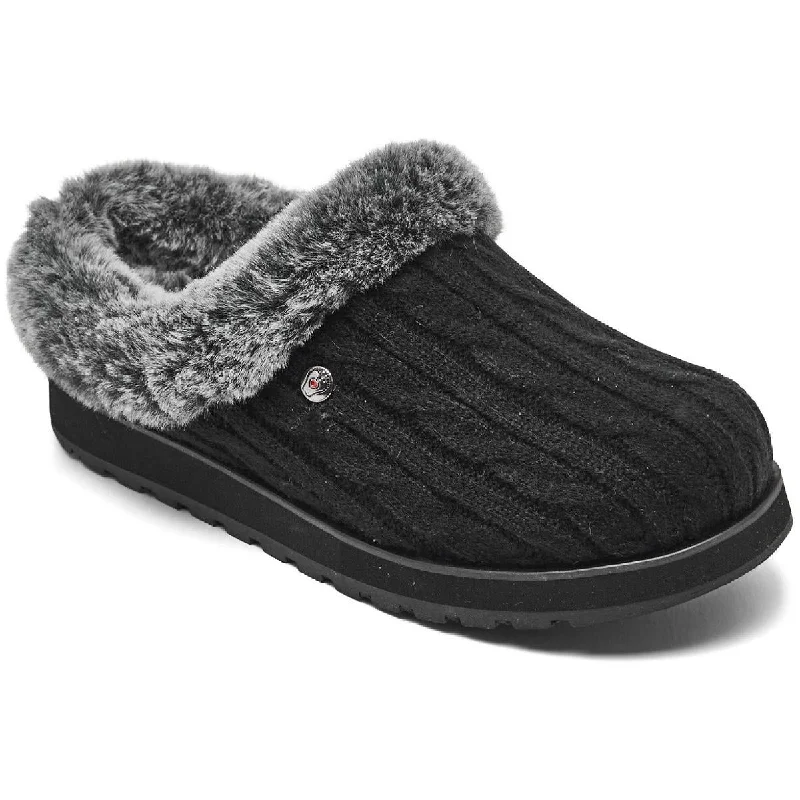 Elegant Series BOBS From Skechers Womens KEEPSAKES Faux Fur Lining Slide On Casual Shoes