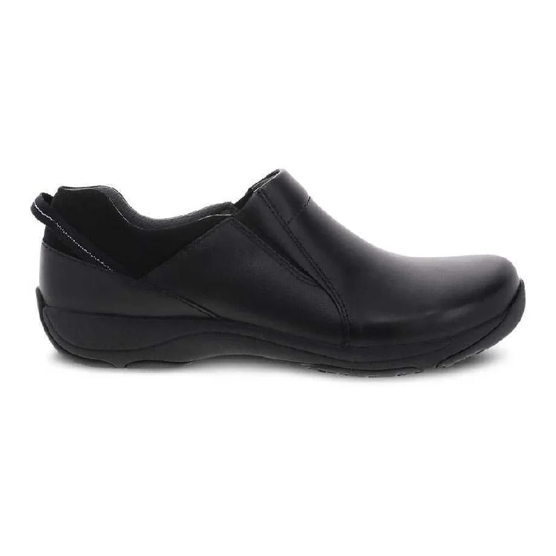 Fresh And Capable Dansko Women's Neci Black Leather Slip Resistant