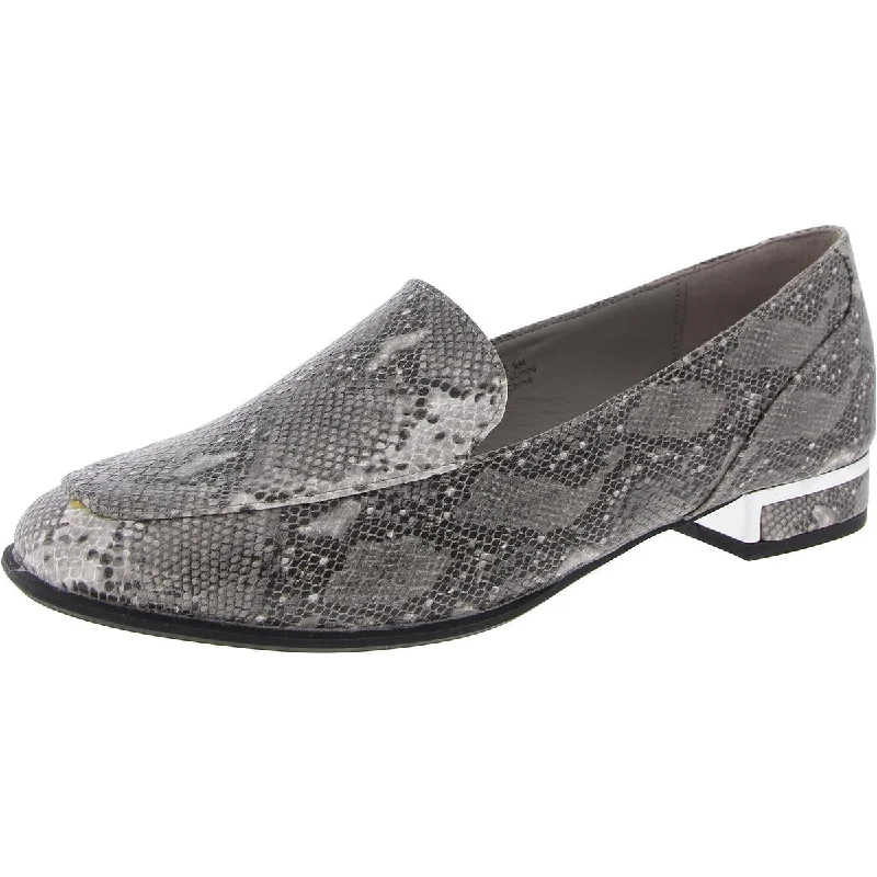 Design Trend Bellini Womens Haze Snake Snake Print Faux Leather Loafers