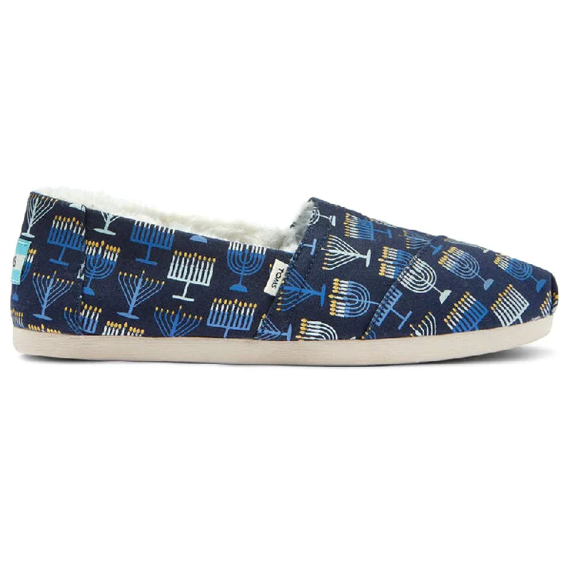 Personalized Series Alpargata Cozy Menorah Graphic Slip On Flats