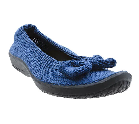 Bright Colors Lyla Sport Bow Flat in Denim CLOSEOUTS
