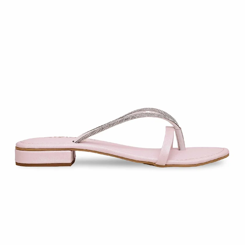 Retro Prints Pink Fancy Chappal FN0768