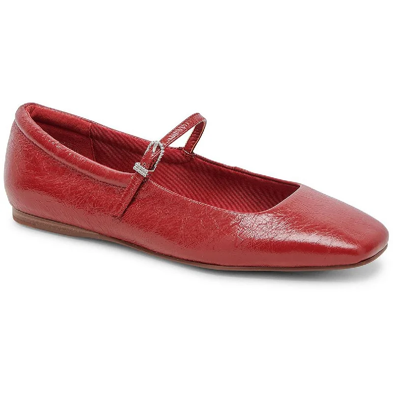 High-end Fashion Dolce Vita Womens Reyes Metallic Leather Ballet Flats