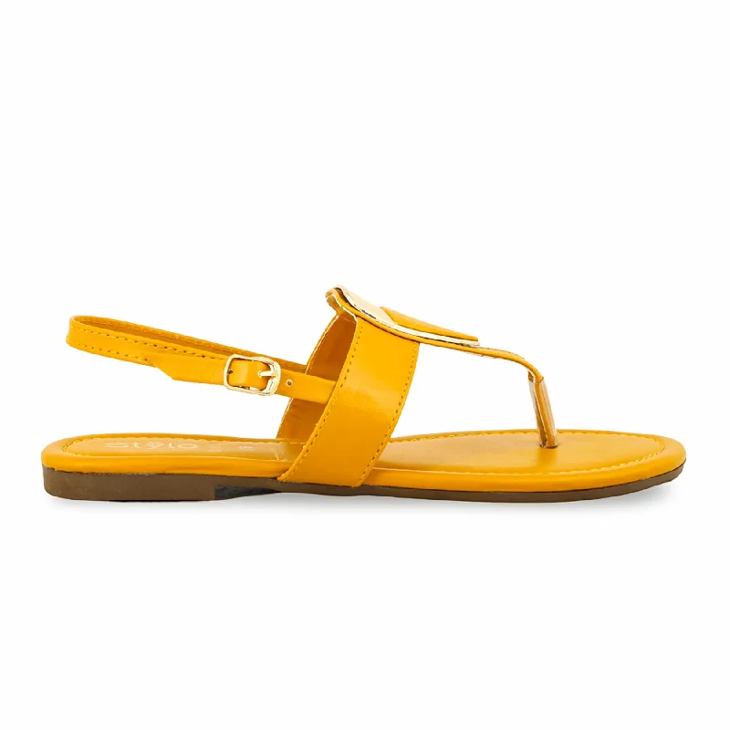 High-quality Design Mustard Casual Chappal For Ladies CL1882