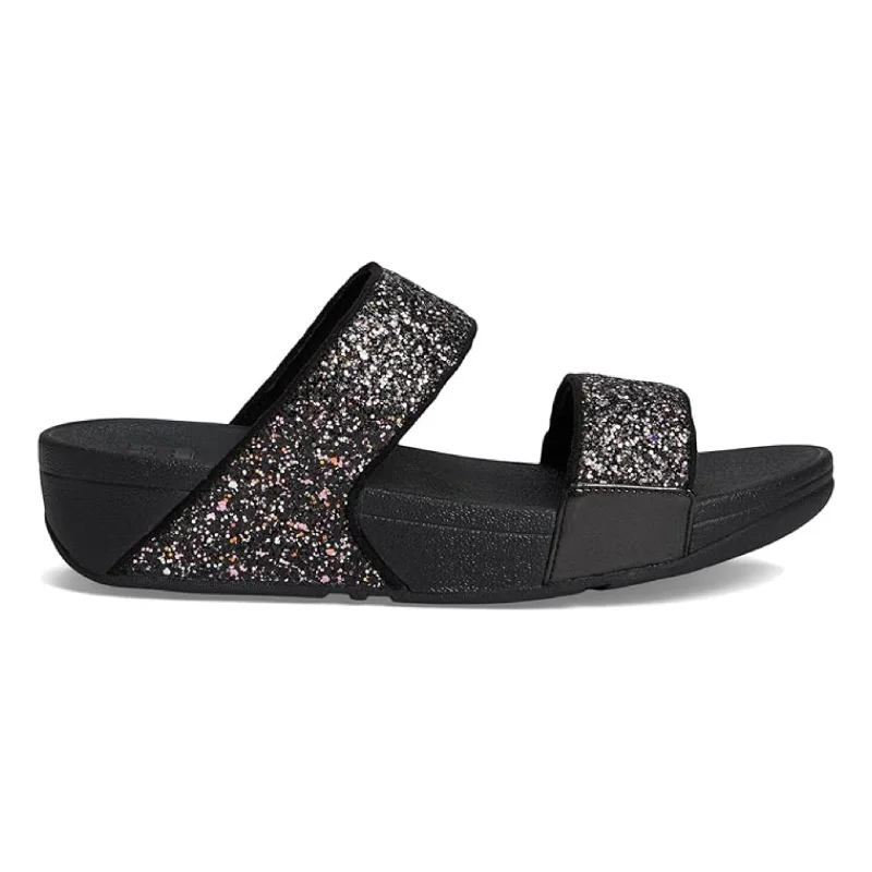 Versatile Items FitFlop Women's Lulu Glitter Slide Black Multi