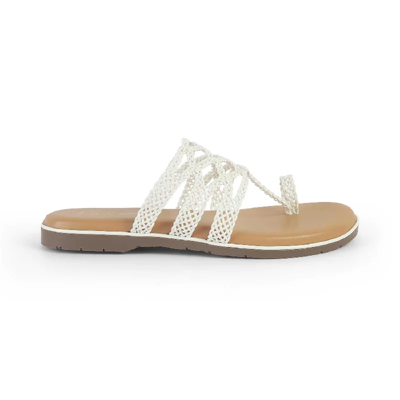 Minimal Classic Tresmode Nevis White Women's Casual Flats