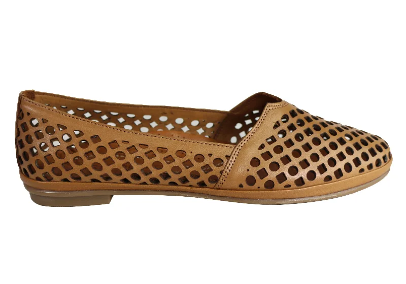 Floral Prints Orizonte Aria Womens European Comfortable Soft Leather Flat Shoes