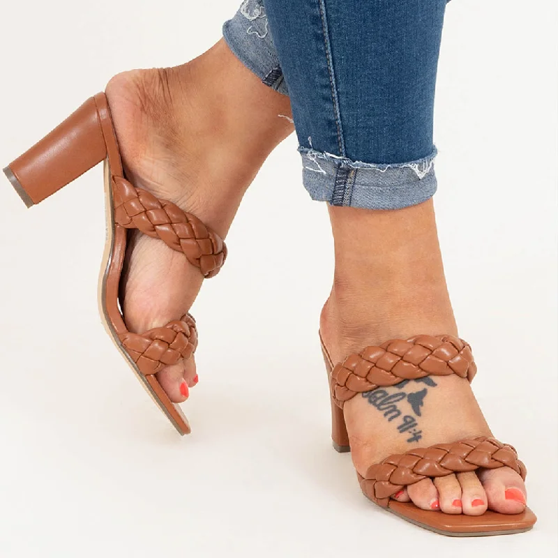 Personalized Outfit When I See You Smile Heels, New Tan