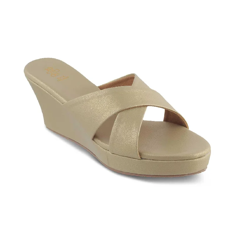 Sports Fashion The Montpr Champagne Women's Dress Wedge Sandals Tresmode