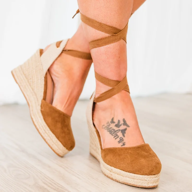 Sports Series Wrapped Up In You Espadrilles, Camel