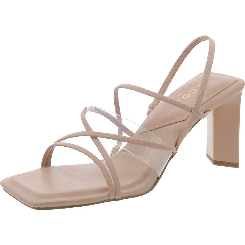 End Of The Year Aldo Womens JENNIFER Faux Leather Strappy Slingback Sandals