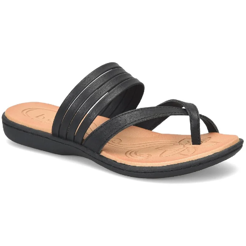 Sports Trend B.O.C. Born Concepts Womens Alisha Snake Slip on Open Toe Thong Sandals