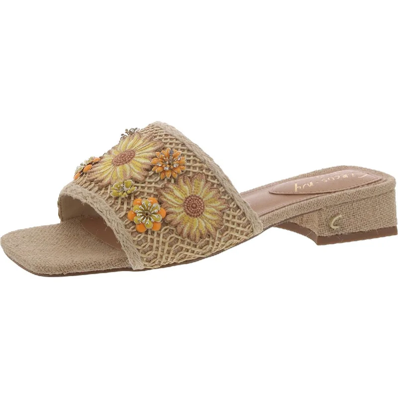 Classic Style Circus by Sam Edelman Womens Josie Casual Square Open Toe Slide Sandals