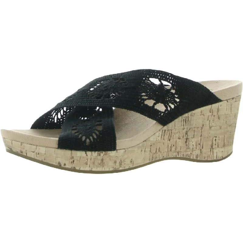 New Products LifeStride Womens Donna Woven Slip-On Wedge Sandals