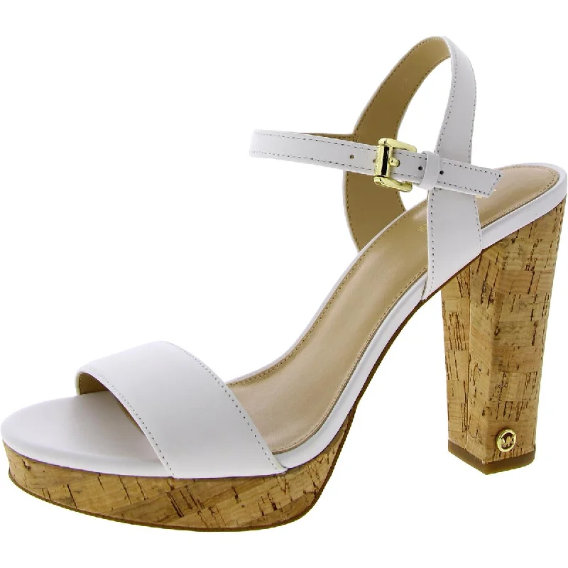 Personalized Wear MICHAEL Michael Kors Womens Minnie Leather Cork Heels