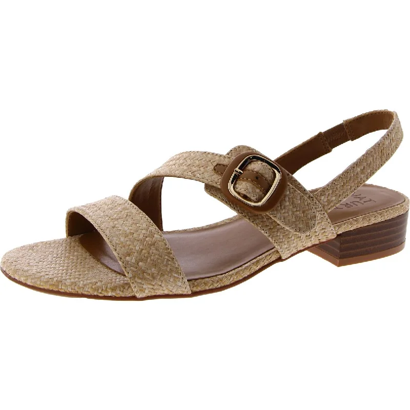 Fashionable Prints Naturalizer Womens Meesha 2 Woven Block Heel Slingback Sandals