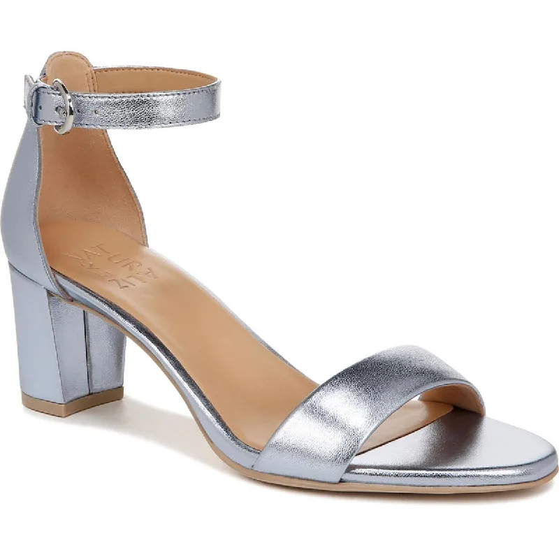 Breathable Design Naturalizer Womens Vera Leather Ankle Strap Heels