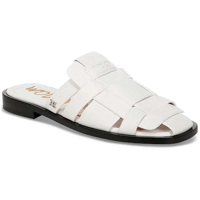 Cute Design Sam Edelman Womens Dina Leather Slip On Mule Sandals