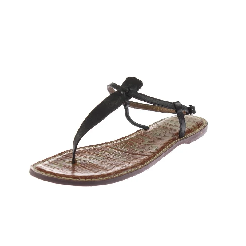 High-end Customization Sam Edelman Womens Gigi Metallic Snake Print Thong Sandals