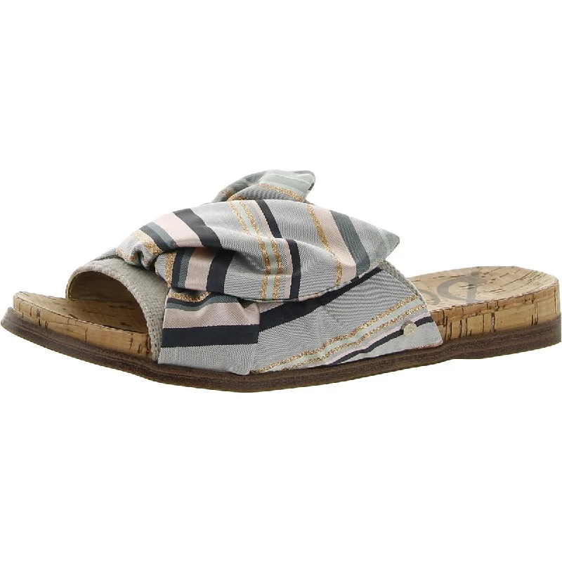 Retro Prints Sam Edelman Womens Heidi Bow Slide Sandals