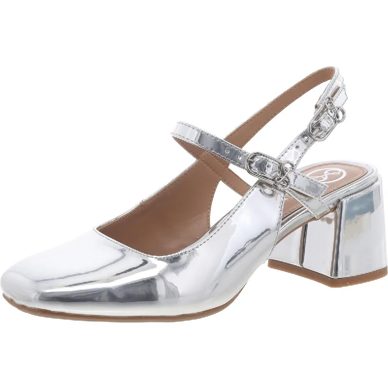 Refreshing Design Sam & Libby Womens Grace Block Heel Slingback Slingback Sandals