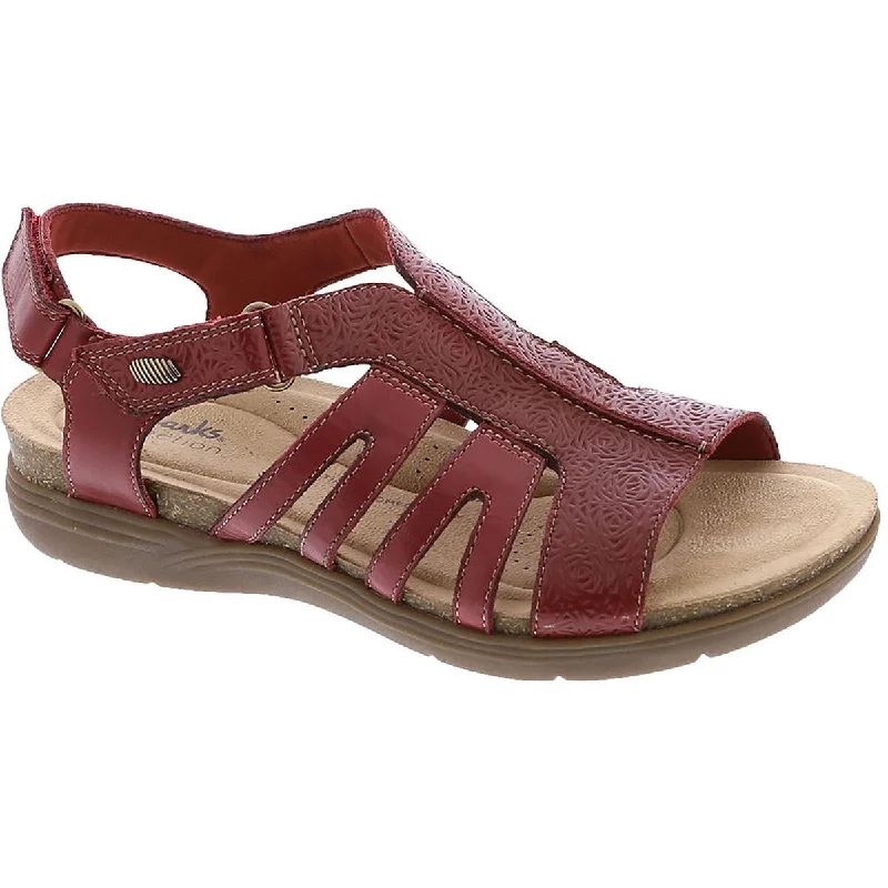Versatile Itinerary Clarks Womens April Belle Leather Strappy Slingback Sandals