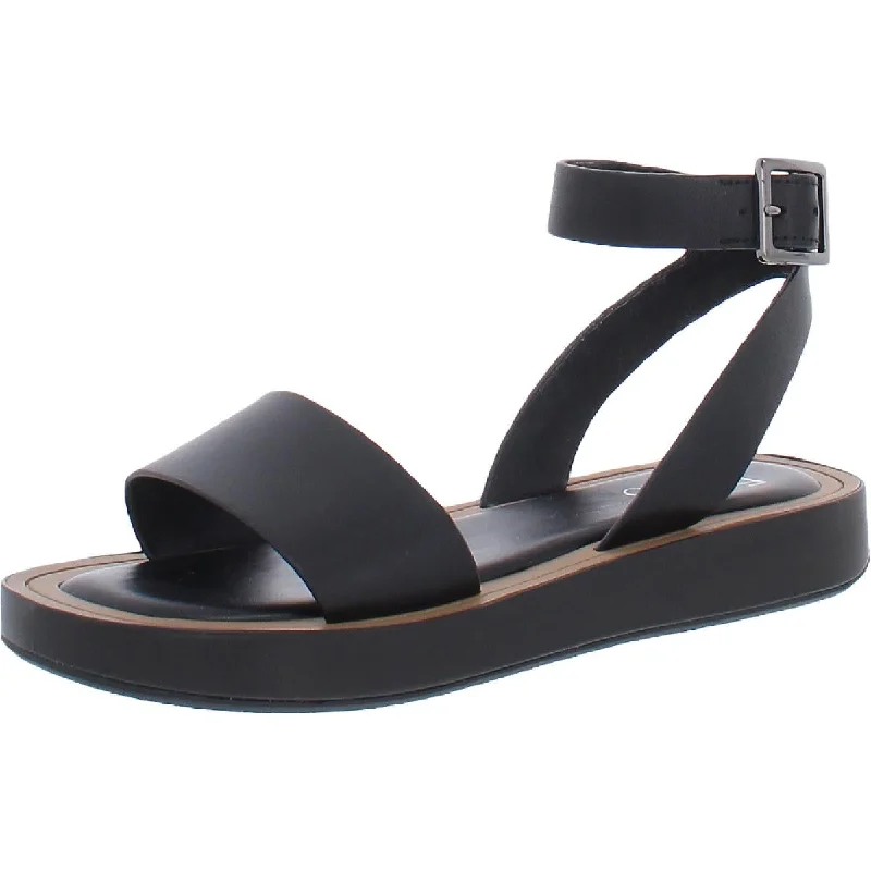 Luxury Classic Franco Sarto Womens Eden Leather Ankle Strap Flatform Sandals