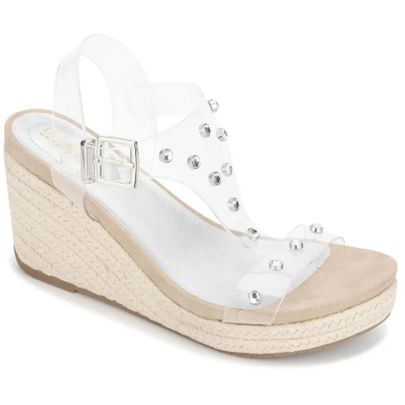 American Style Kenneth Cole Reaction Womens Card Embellished Slingback Wedge Sandals