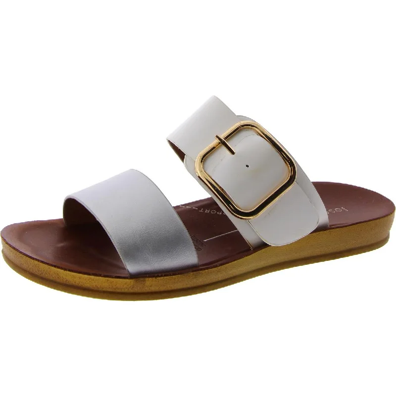 Multifunctional Style Los Cabos Womens Doti Faux Leather Arch Support Slide Sandals