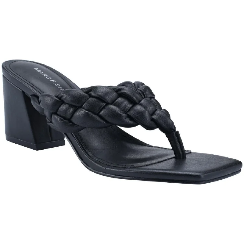Personalized Wear Marc Fisher Womens Galynite Faux Leather Slip-On Block Heel