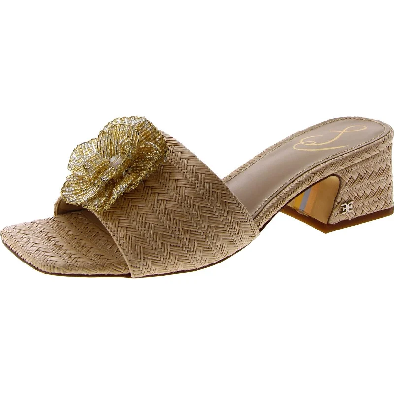 Celebrity Style Sam Edelman Womens Winsley Slip-On Woven Slide Sandals