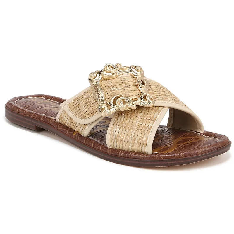 Fashionable Inner Wear Sam Edelman Womens Woven Buckle Slide Sandals