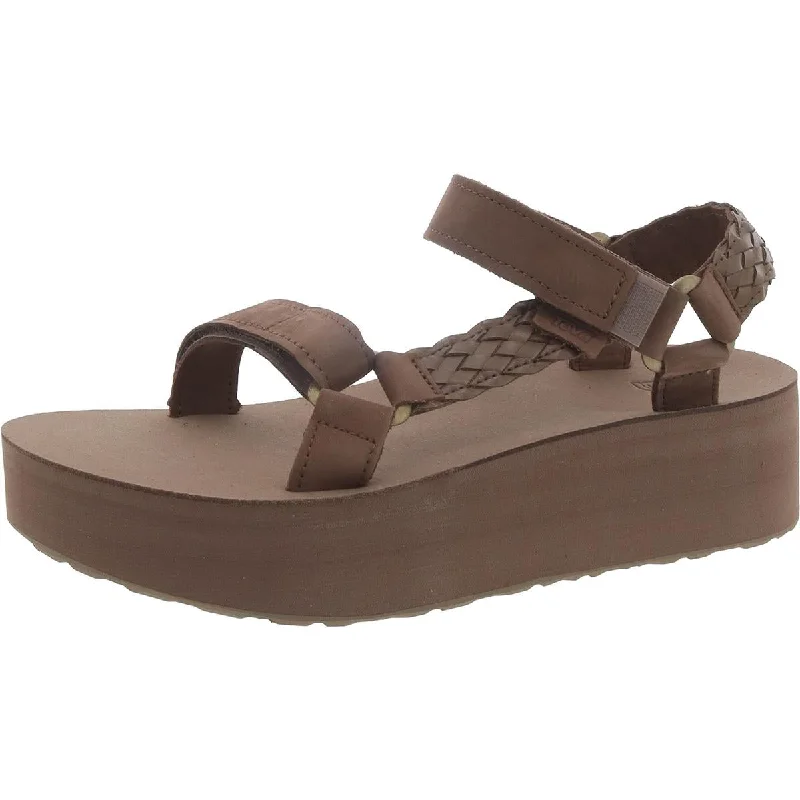 Personalized Outfit Teva Womens Leather Slip On Wedge Sandals
