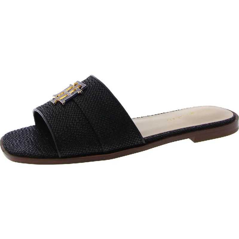 Sports And Leisure Tommy Hilfiger Womens Tanyha 2 Woven Slip On Slide Sandals